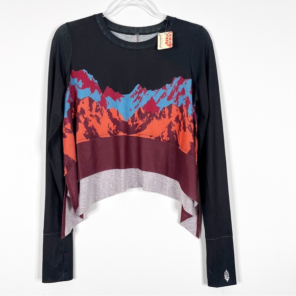Free People Tempo Printed Long Sleeve Tee - Picture 2 of 3
